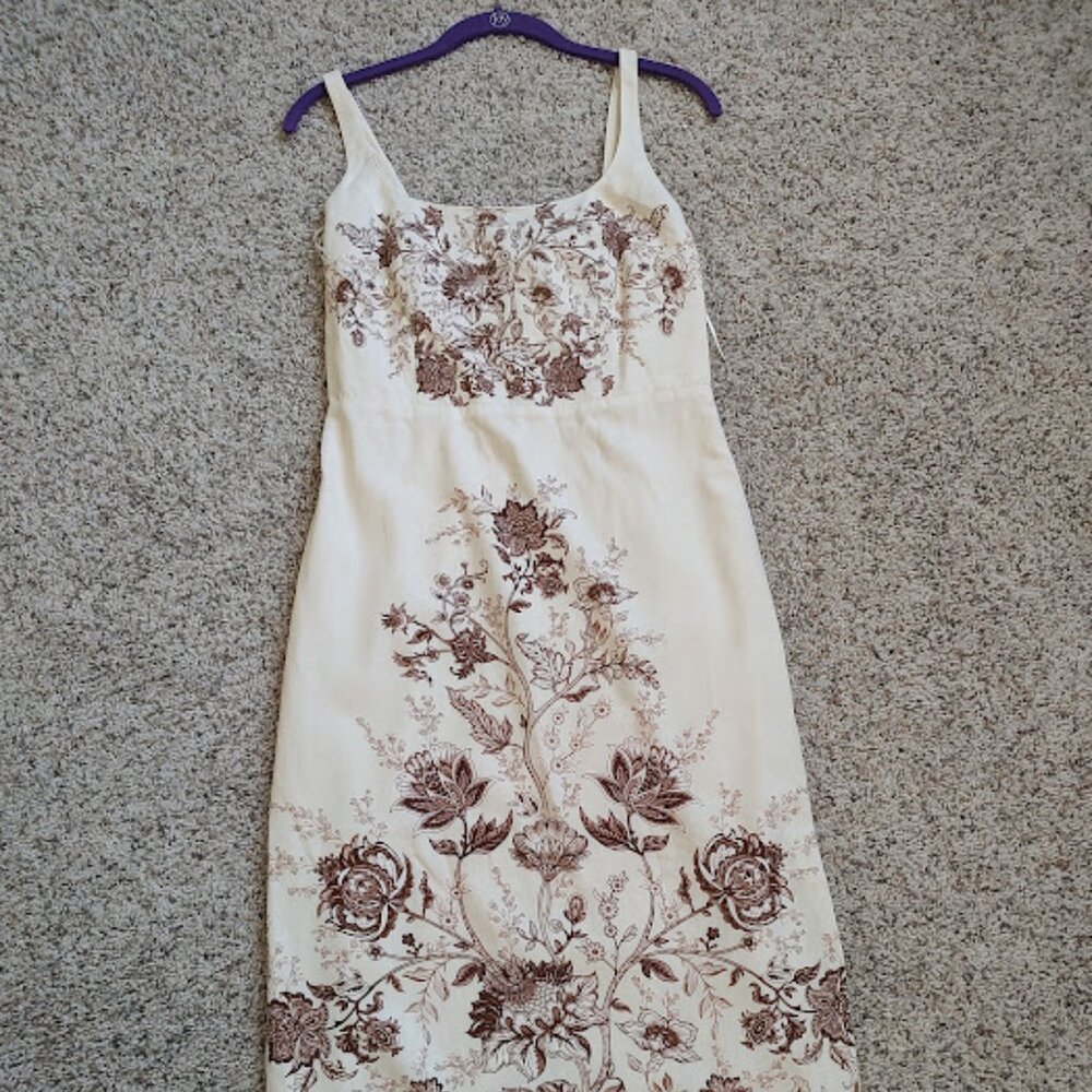 NWT christian lacroix linen blend dress S